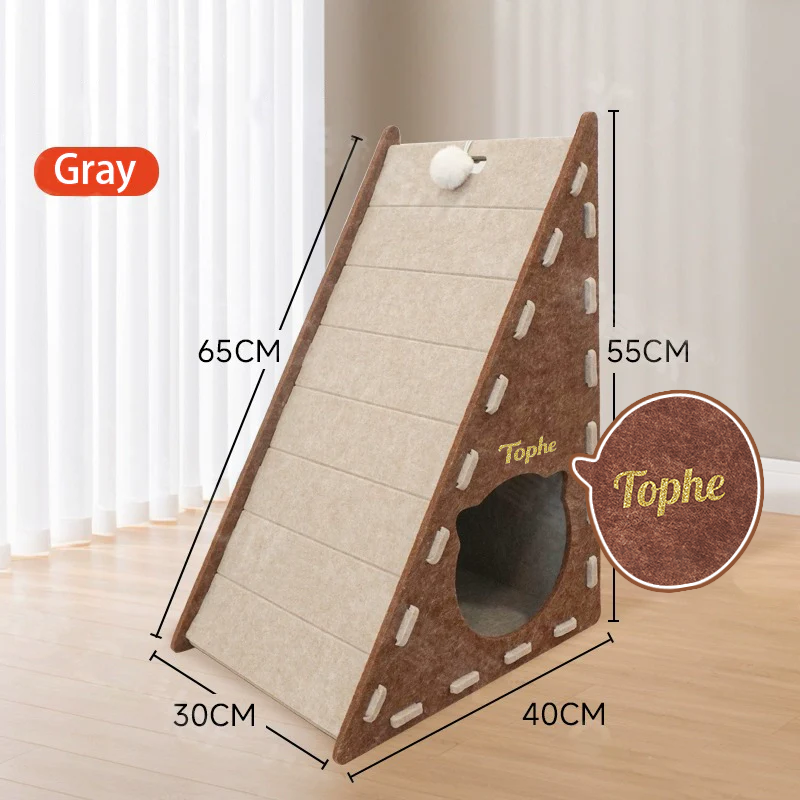 Vertical cat scratching board does not drop crumbs