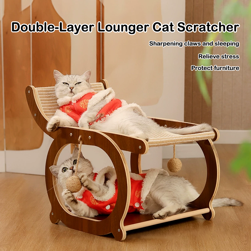 Double-Layer Lounger Cat Scratcher