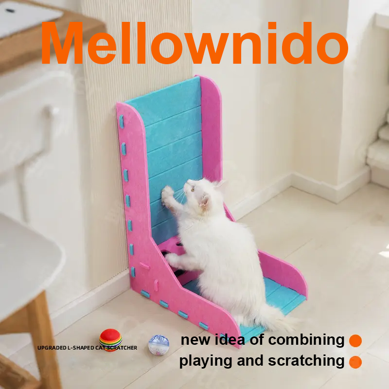 L-shaped Cat Scratcher - Upgraded Toy Version