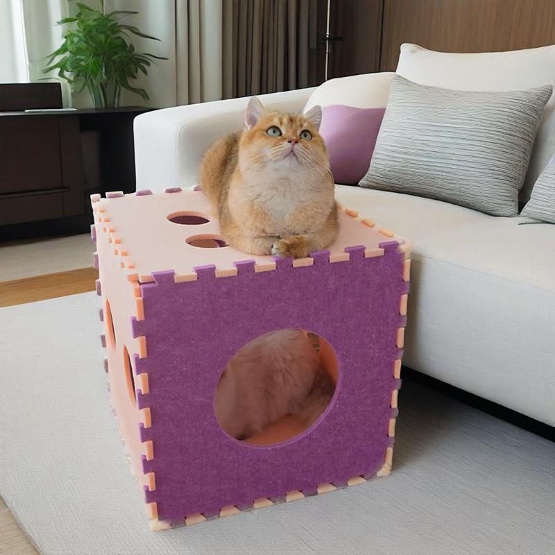 Dice Felt Cat Cube