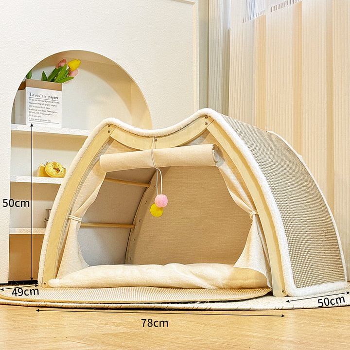 Sisal Cat Scratching Post Tent Bed All in One (Free Shipping)
