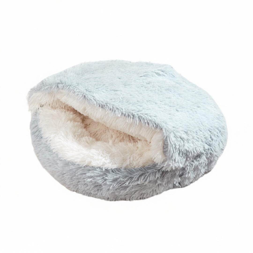 Soft Fur Shell Plush Cat Bed