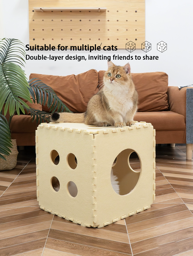 Dice Felt Cat Cube