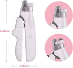 2 in 1 Electric Pet Nail File with LED