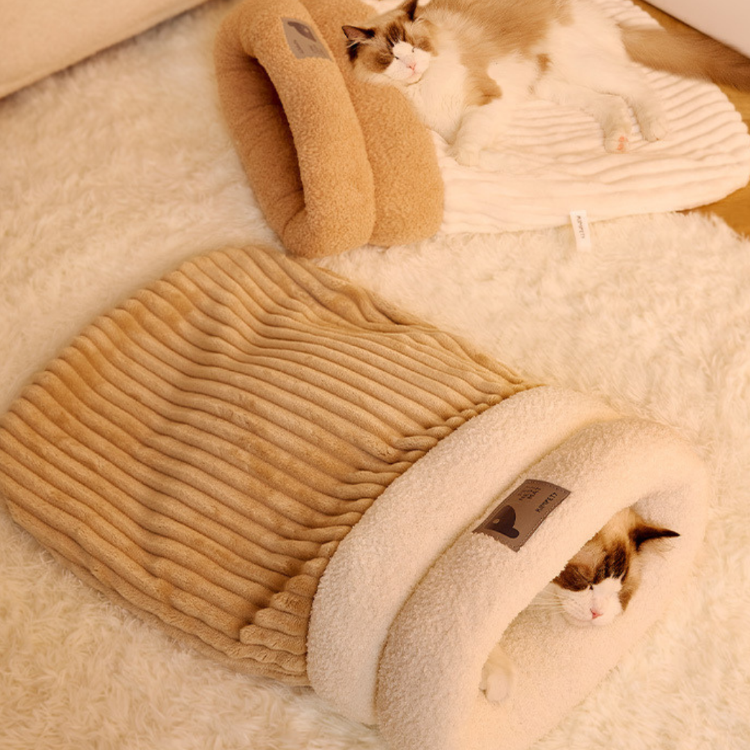 Cat Get In Sleeping Plush Bag