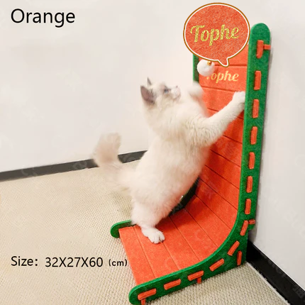 Vertical cat scratching board does not drop crumbs