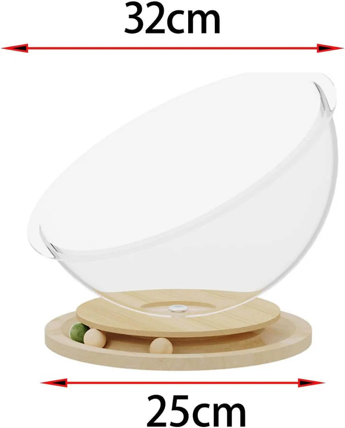 Space Capsule Cat Bed with Catnip Ball in Track