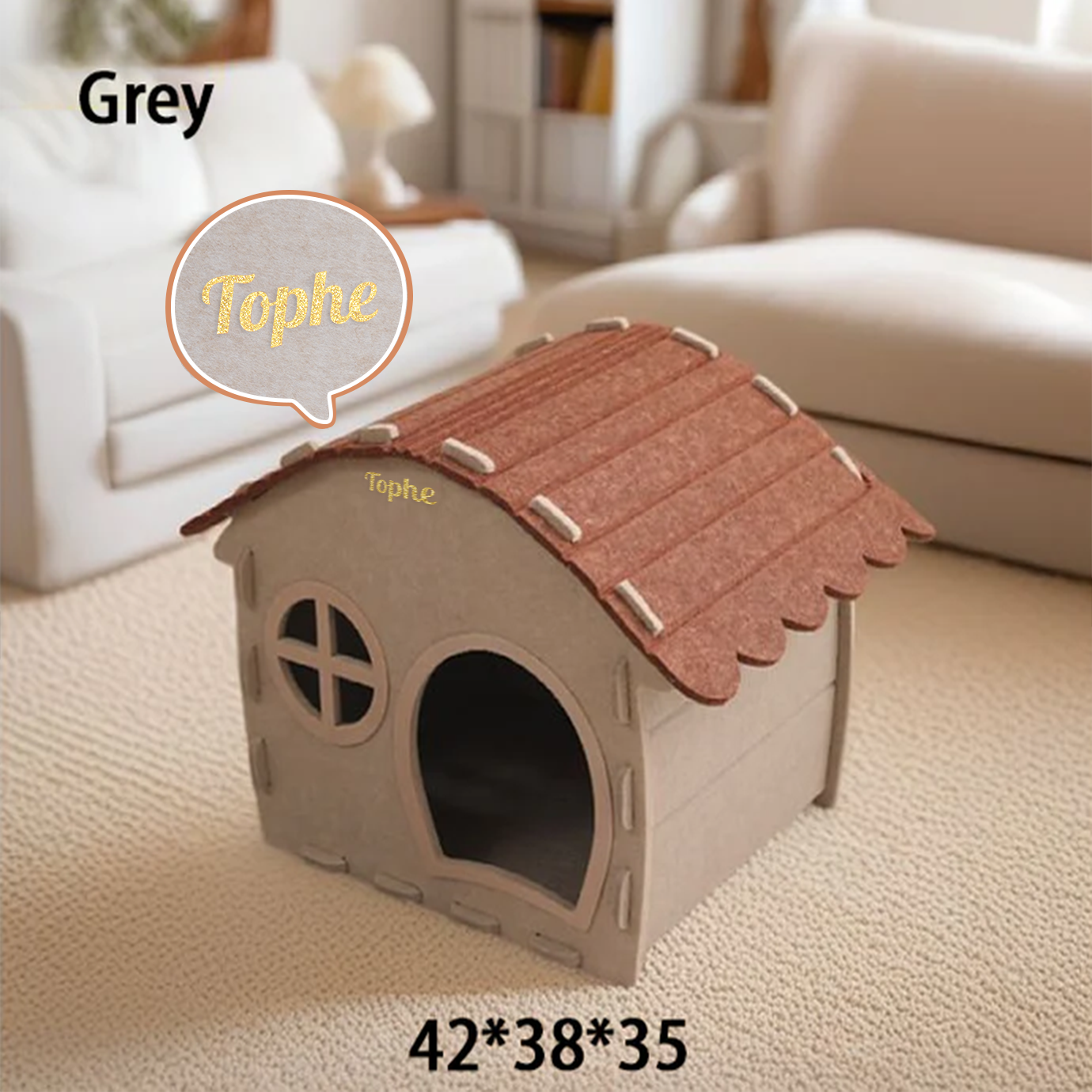 A three-in-one tunnel-shaped cat scratching board bed