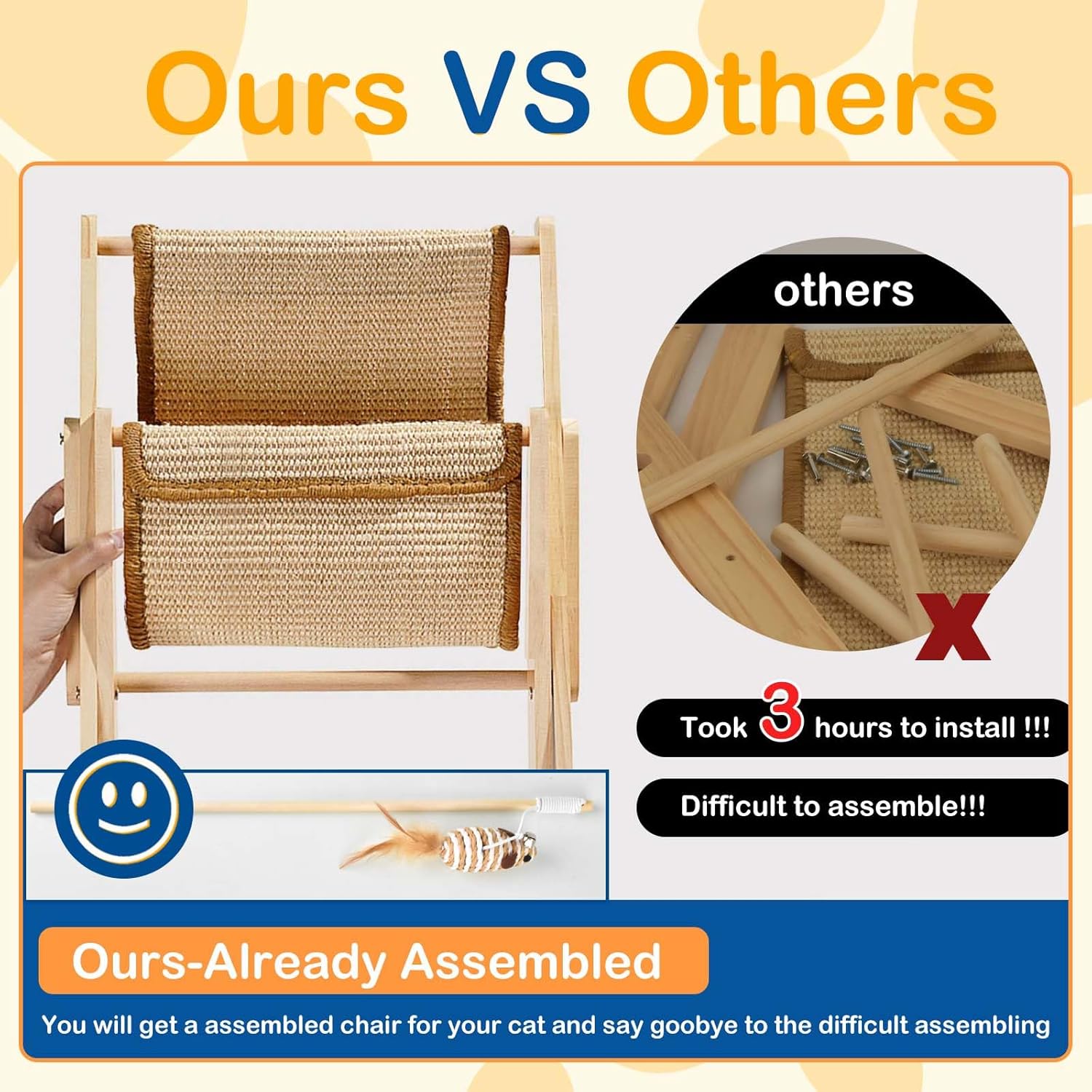 Foldable Sisal Cat Chair