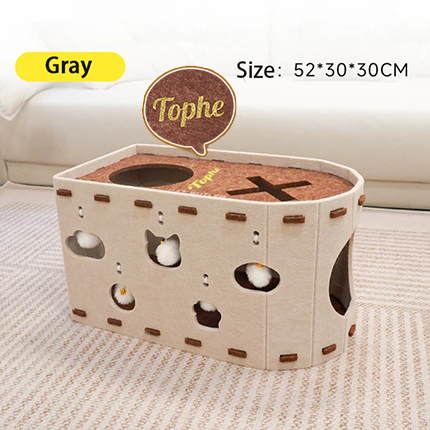Vertical cat scratching board does not drop crumbs