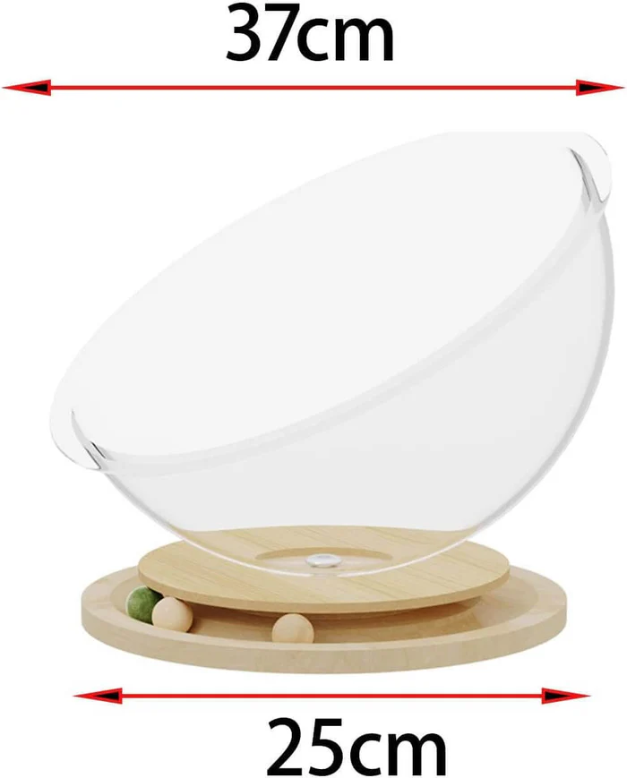 Space Capsule Cat Bed with Catnip Ball in Track