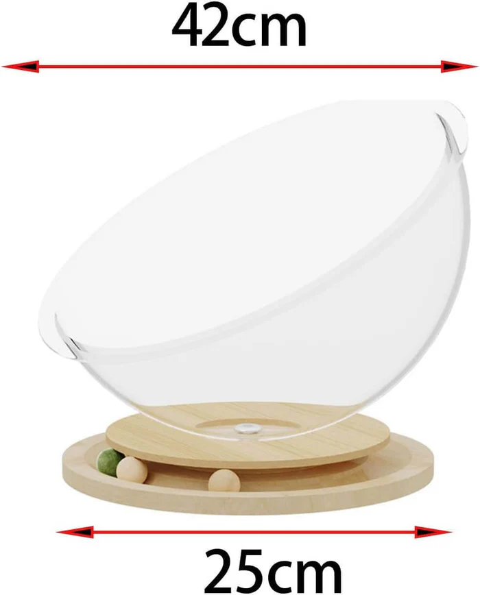 Space Capsule Cat Bed with Catnip Ball in Track