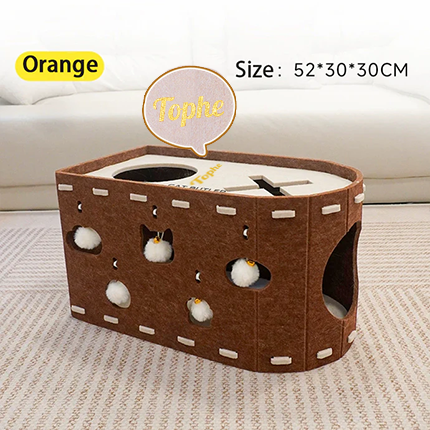 Vertical cat scratching board does not drop crumbs