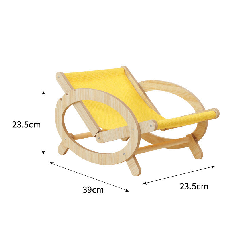 Cat & Dog Hammock Bed Pet Lounge Chair  Adjustment Pet Rocking Chair