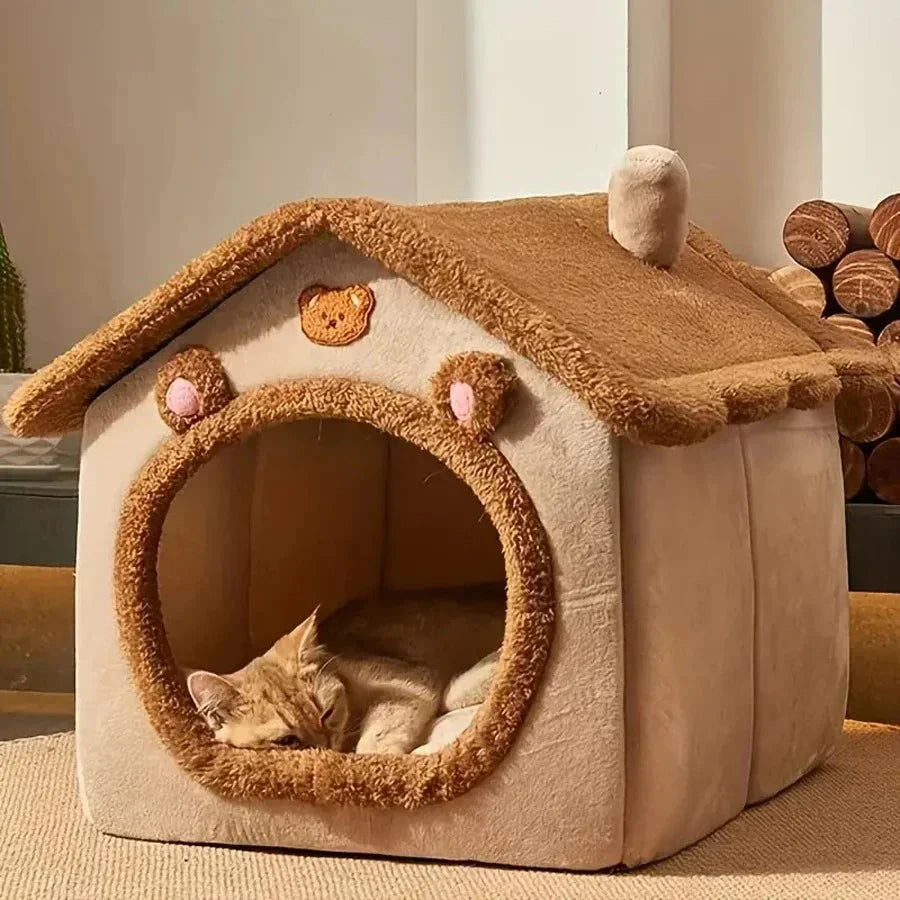 Foldable Pet House Cat Bed Mat for Indoor Pets